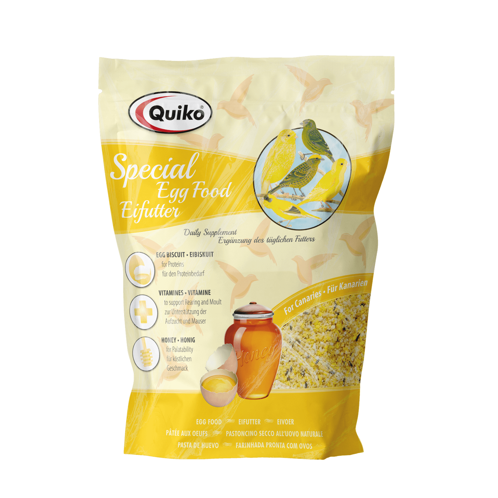Quiko Special Eifutter: Kraft und Aufzuchtfutter für Kanarien und Positurkanarien
