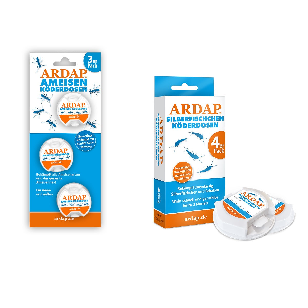 ARDAP Köderdosen für Ameisen und Silberfischchen