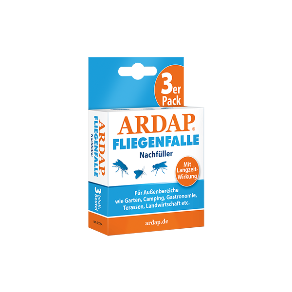 ARDAP Fliegenfalle Nachfüller 3er Pack