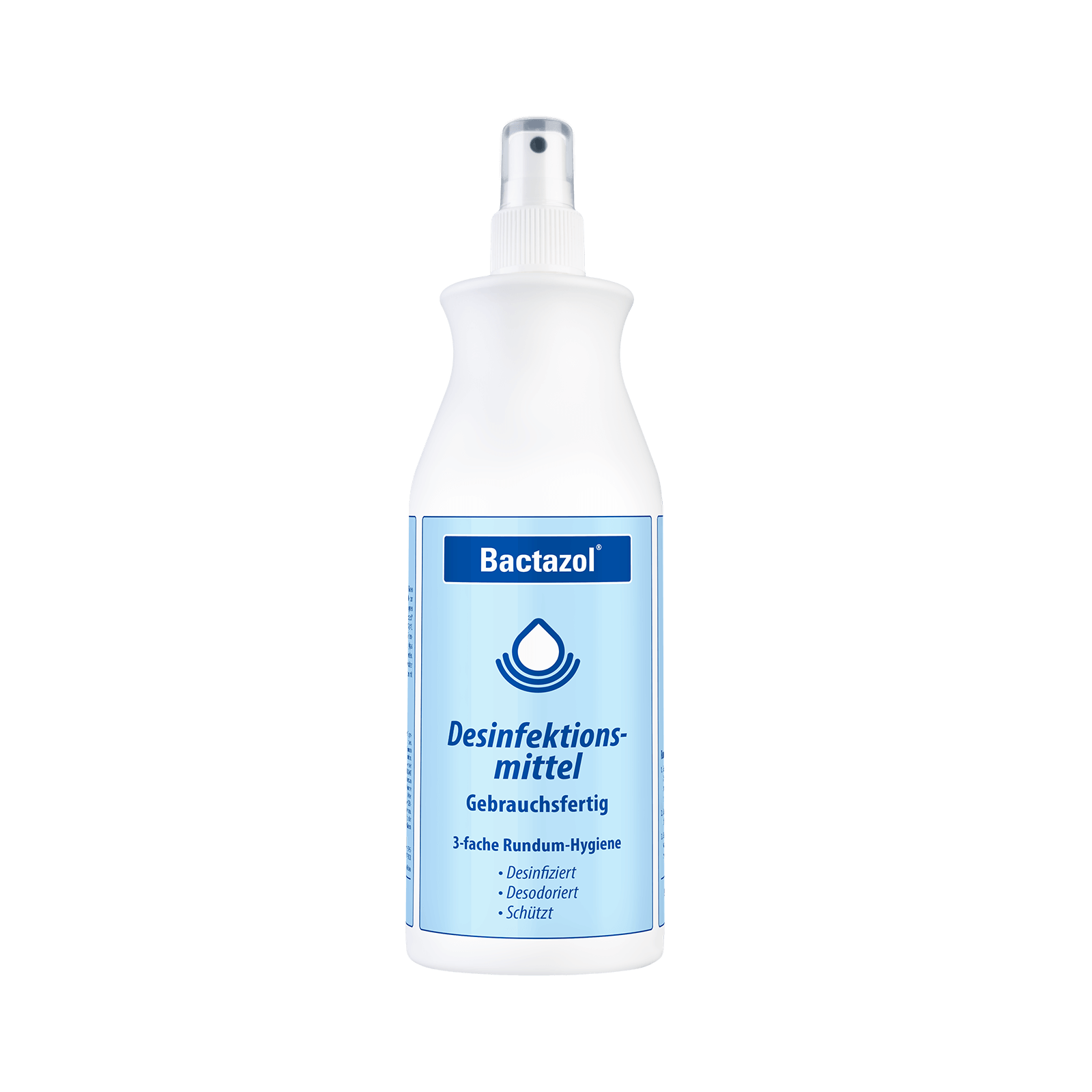 Bactazol Desinfektionsmittel 500 ml - Gebrauchsfertiges Spray, gegen Viren und Bakterien