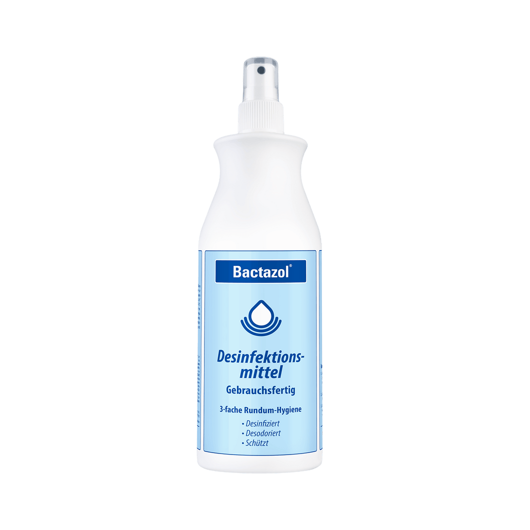 Bactazol Desinfektionsmittel 500 ml - Gebrauchsfertiges Spray, gegen Viren und Bakterien