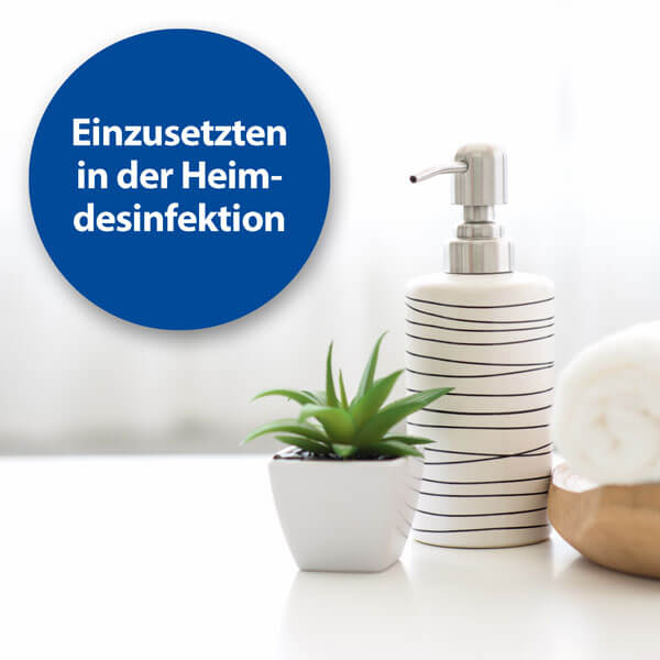 Seifenspender im Badezimmer - Einzusetzen in der Heimdesinfektion