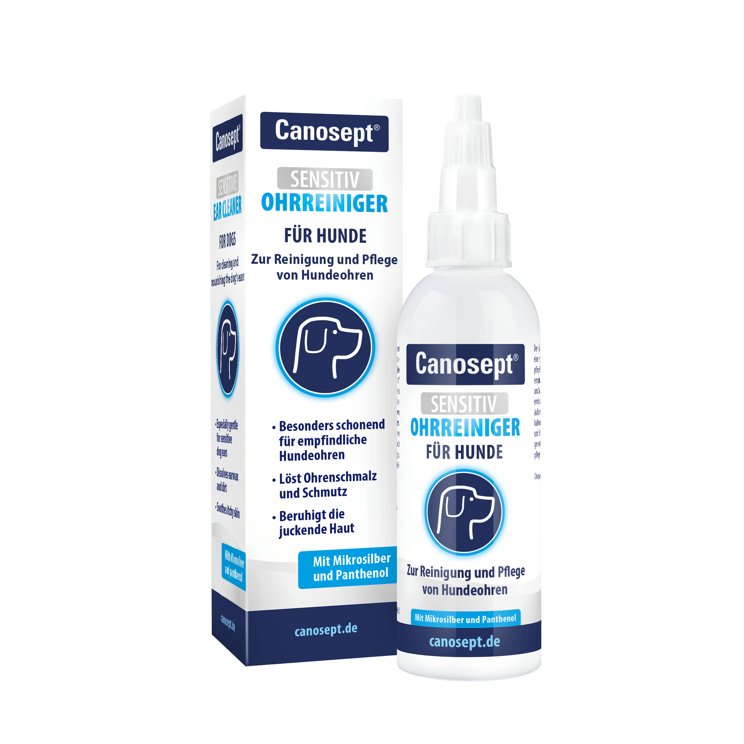 Canosept Sensitiv Ohrreiniger für Hunde - Zur Reinigung und Pflege von Hundeohren
