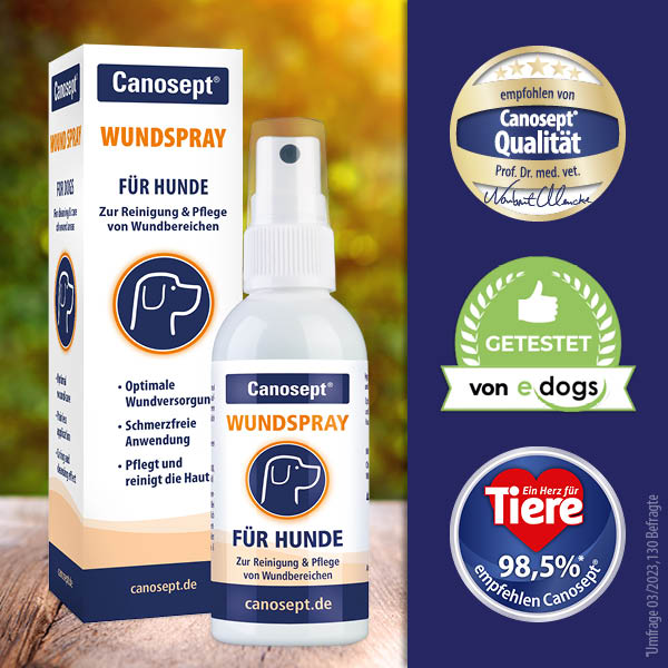 Canosept Wundspray wird von edogs empfohlen
