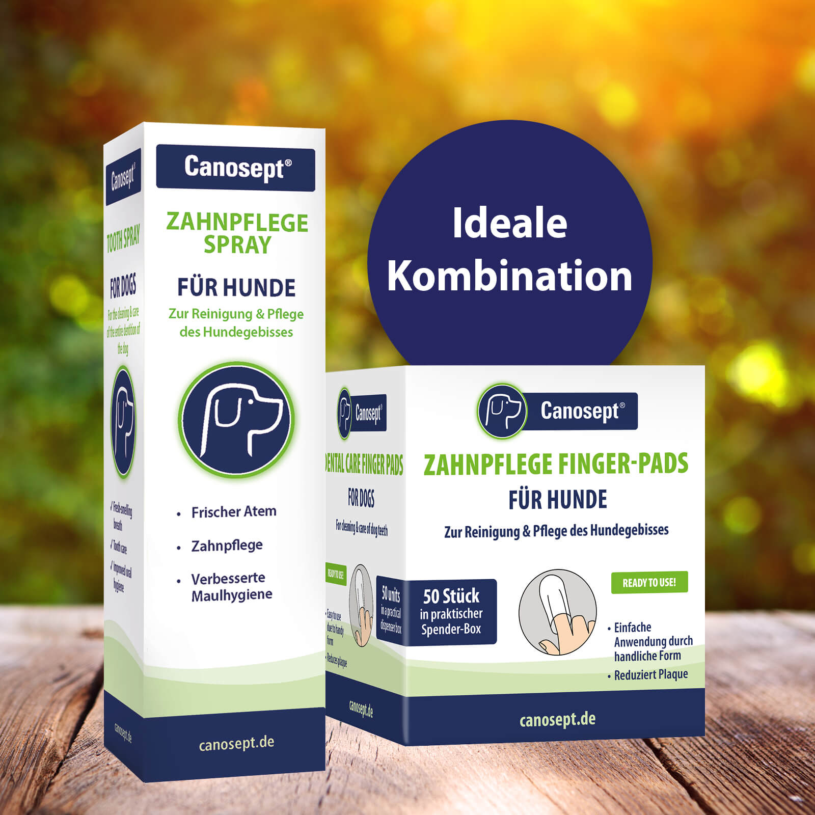 Canosept Zahnpflege Finger-Pads - Ideal Kombination mit Zahnpflegespray