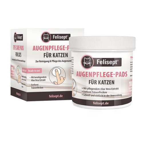 Felisept Augenpflege-Pads für Katzen - Reinigung des Augenumfeldes, Entfernt Tränenflecken
