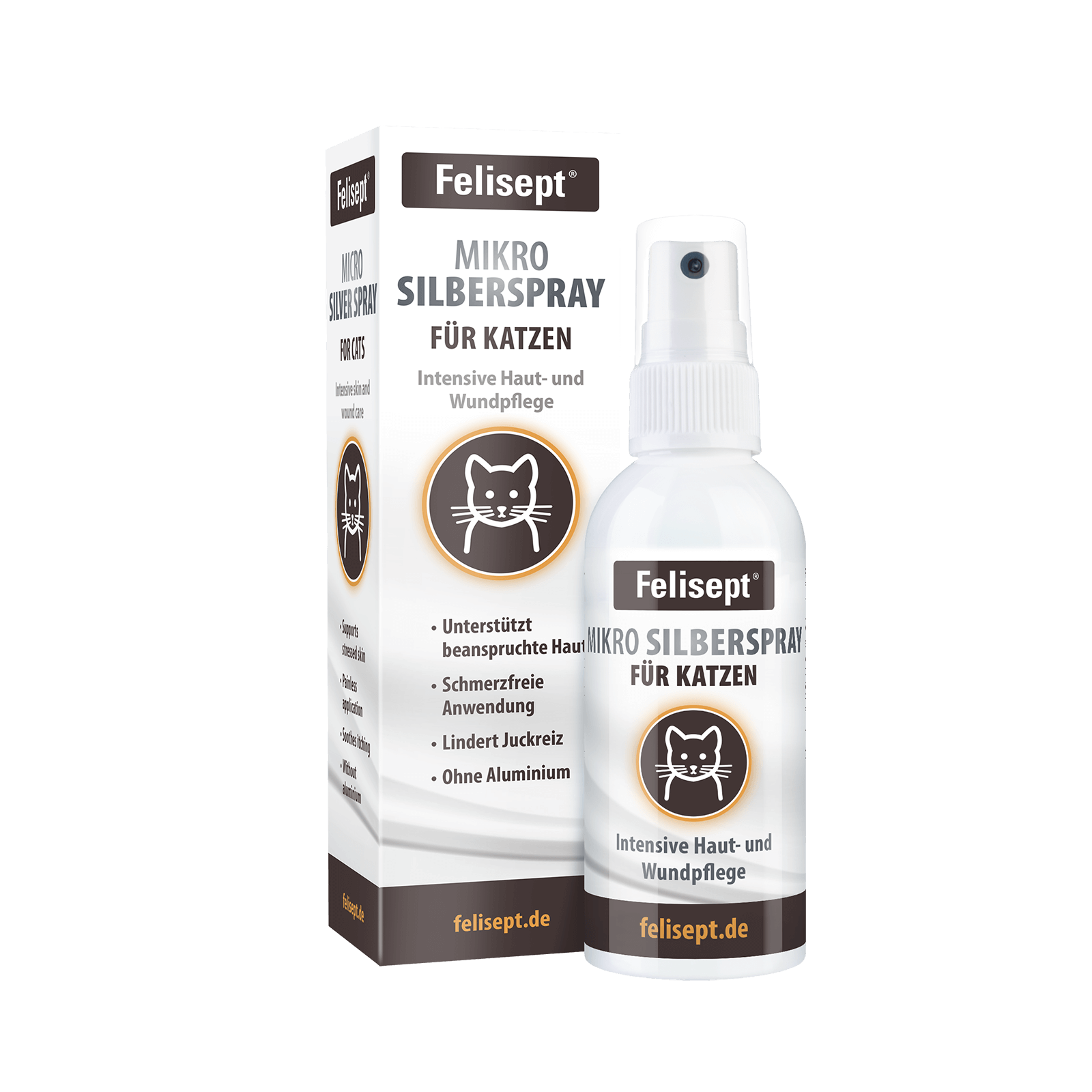 Felisept Mikro Silberspray- Intensive Haut- und Wundpflege für Katzen