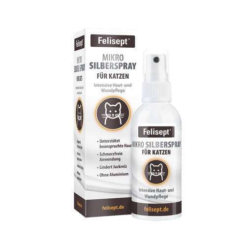 Felisept Mikro Silberspray- Intensive Haut- und Wundpflege für Katzen