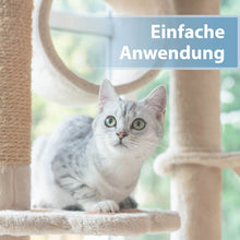 Laden Sie das Bild in den Galerie-Viewer, Graue Katze sitzt auf Kratzbaum - Einfache Anwendung
