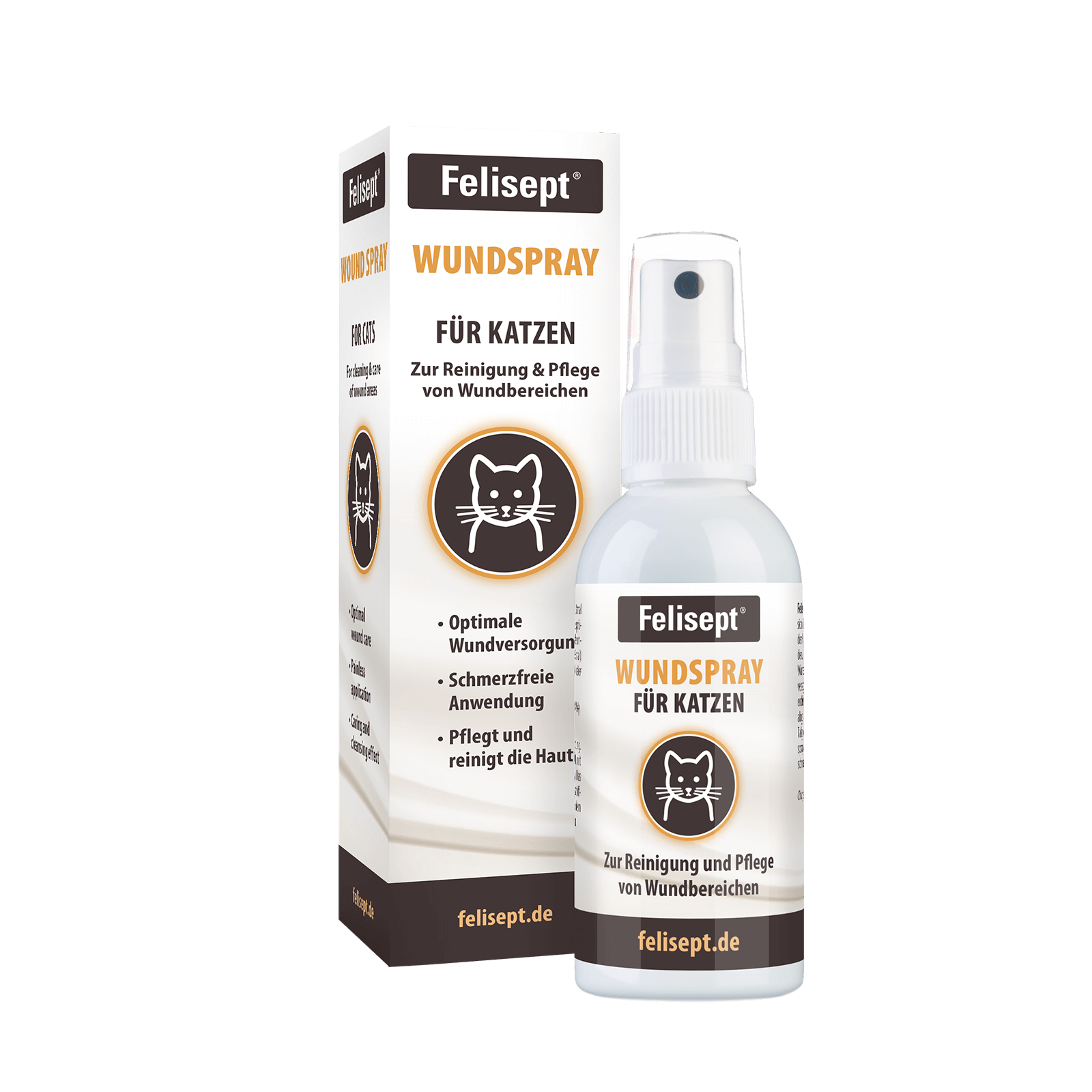 Felisept Wundspray - Zur Reinigung und Pflege von Wundbereichen für Katzen