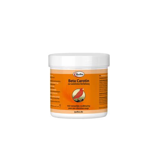 Quiko Beta Carotin - Ergänzungsfutter für Ziervögel mit natürlichem Rotfaktor - Mit Vitaminen und Beta Carotin