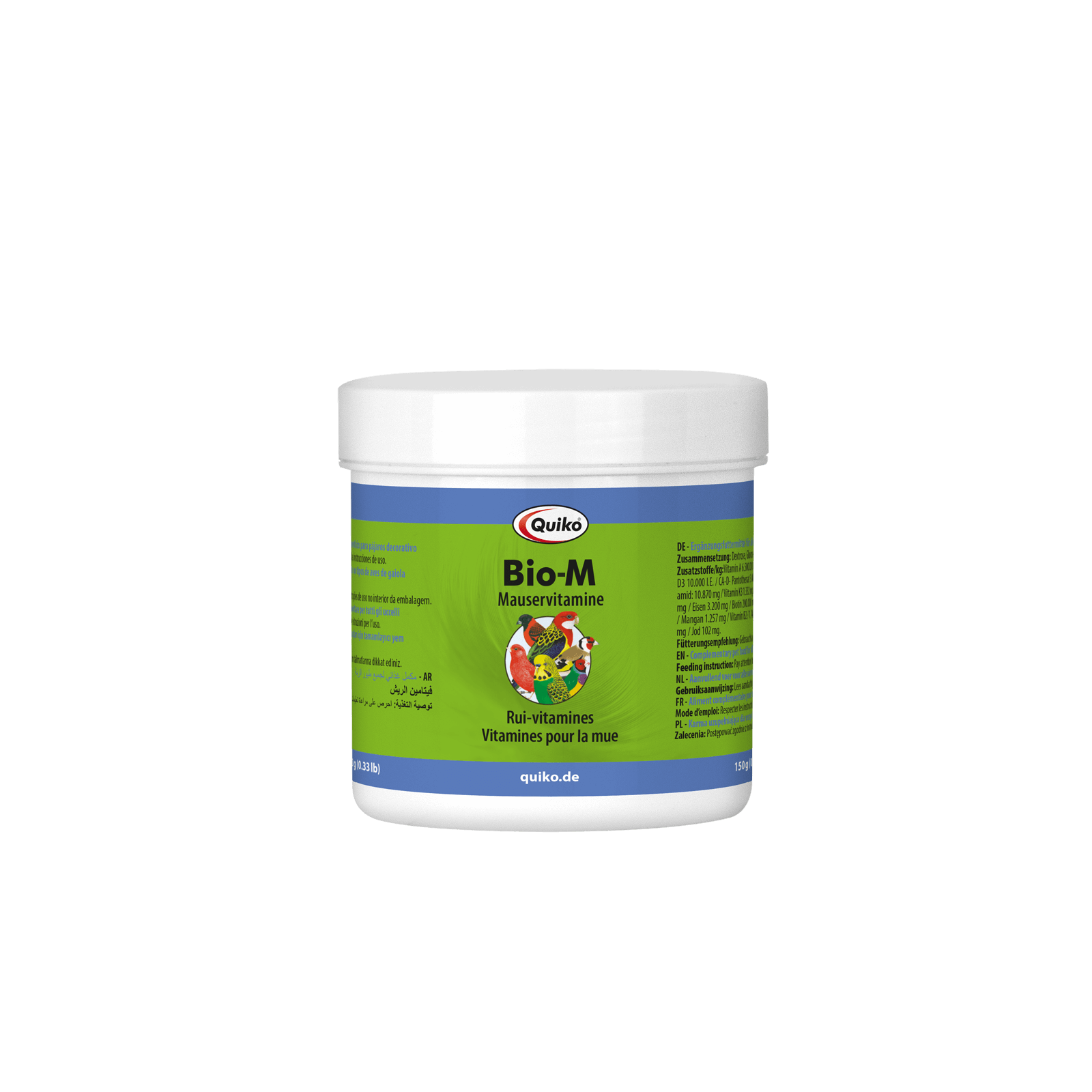 Quiko BIO-M - Mauservitamine für Ziervögel zur Unterstützung der Mauser