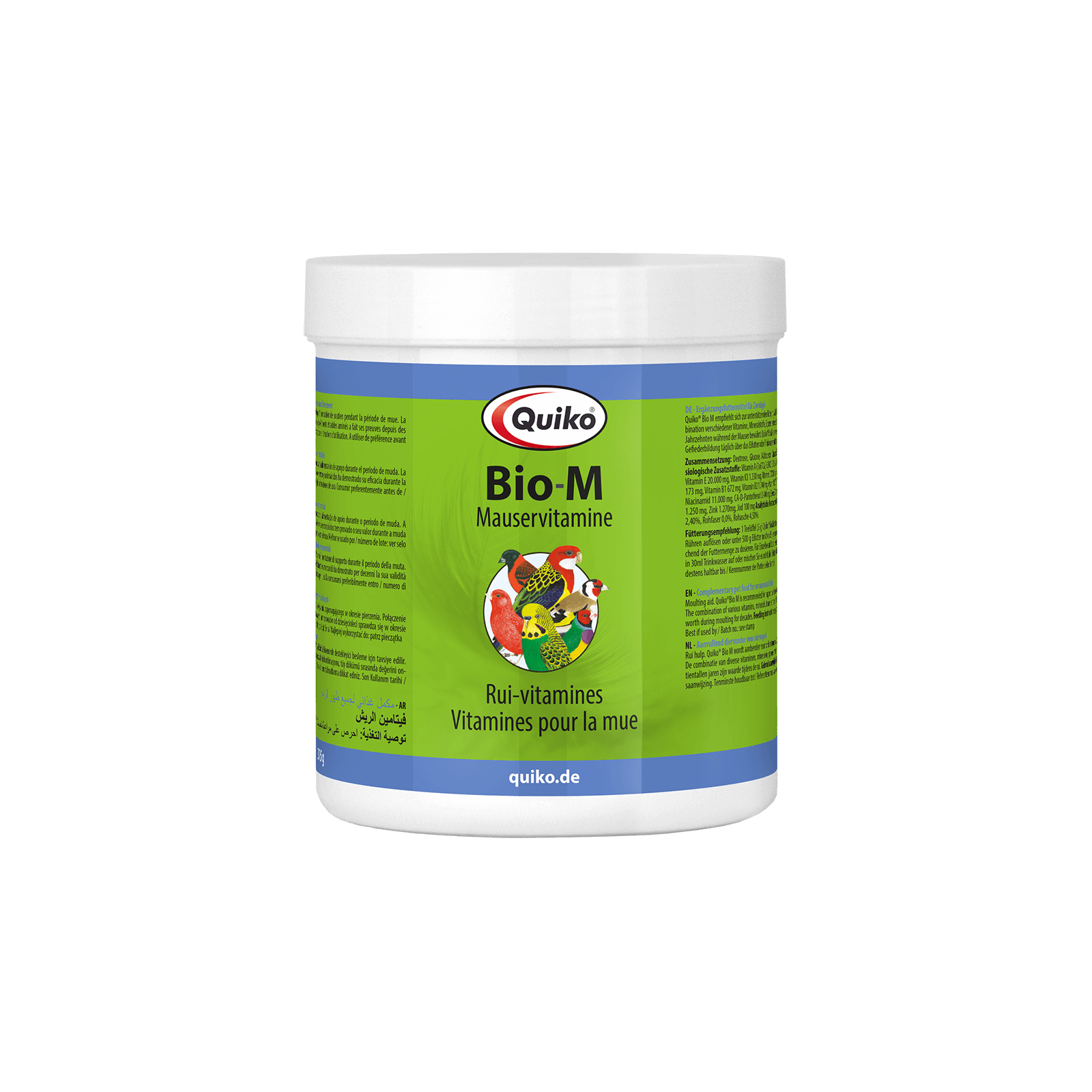 Quiko BIO-M - Mauservitamine für Ziervögel zur Unterstützung der Mauser