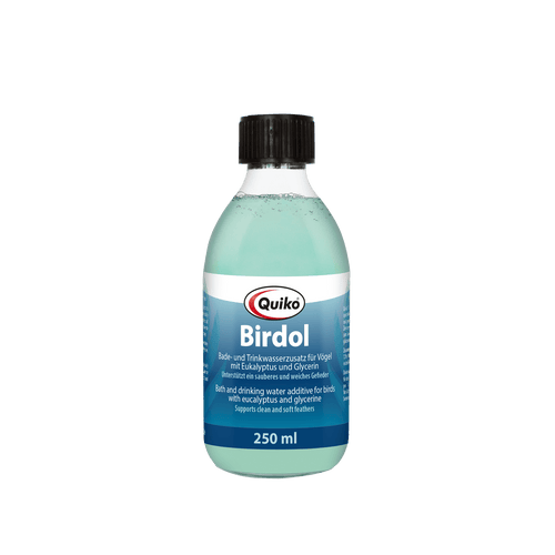 Quiko Birdol - Bath and drinking water additive for Pet birds - Supports clean and soft feathers