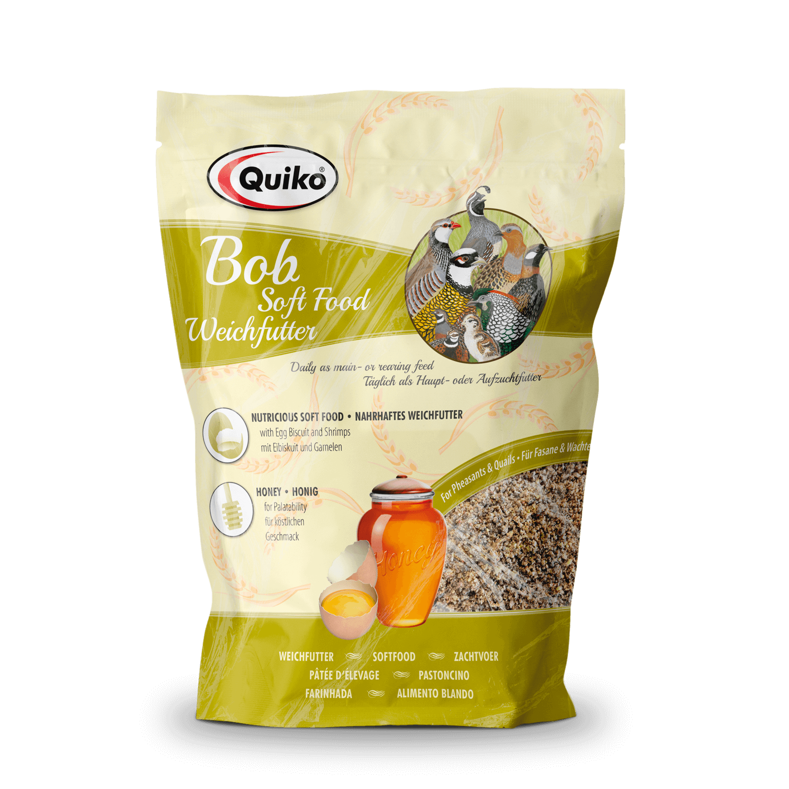 Quiko Bob: Weichfutter für Zierfasane und Zierwachteln