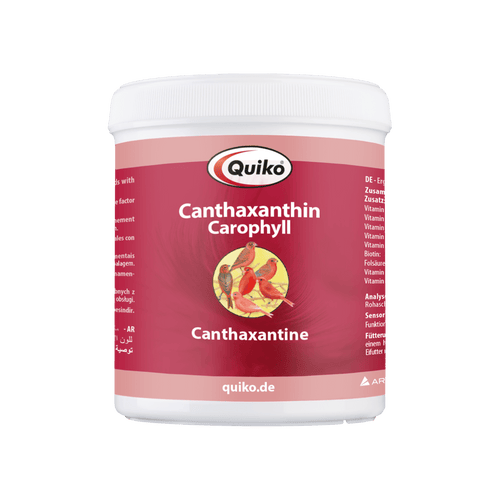 Quiko Canthaxanthin - Carophyll -Ergänzungsfutter für Ziervögel mit Rotfaktor