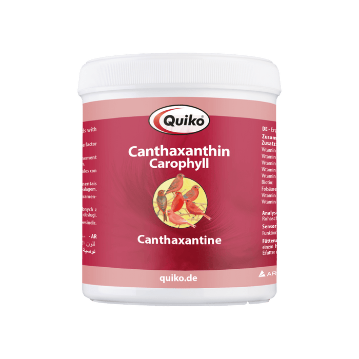 Quiko Canthaxanthin - Carophyll -Ergänzungsfutter für Ziervögel mit Rotfaktor
