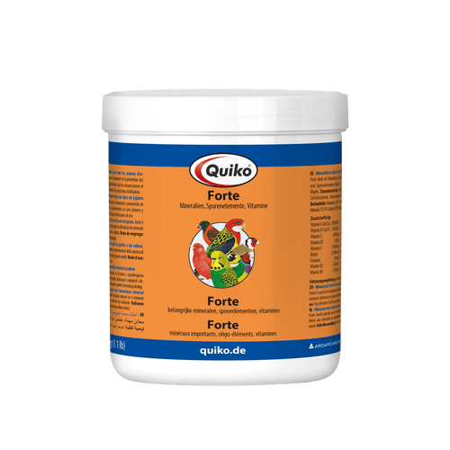 Quiko Forte: Mineralien, Spurenelemente und Vitamine für Ziervögel