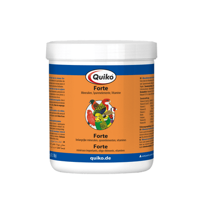 Quiko Forte: Mineralien, Spurenelemente und Vitamine für Ziervögel