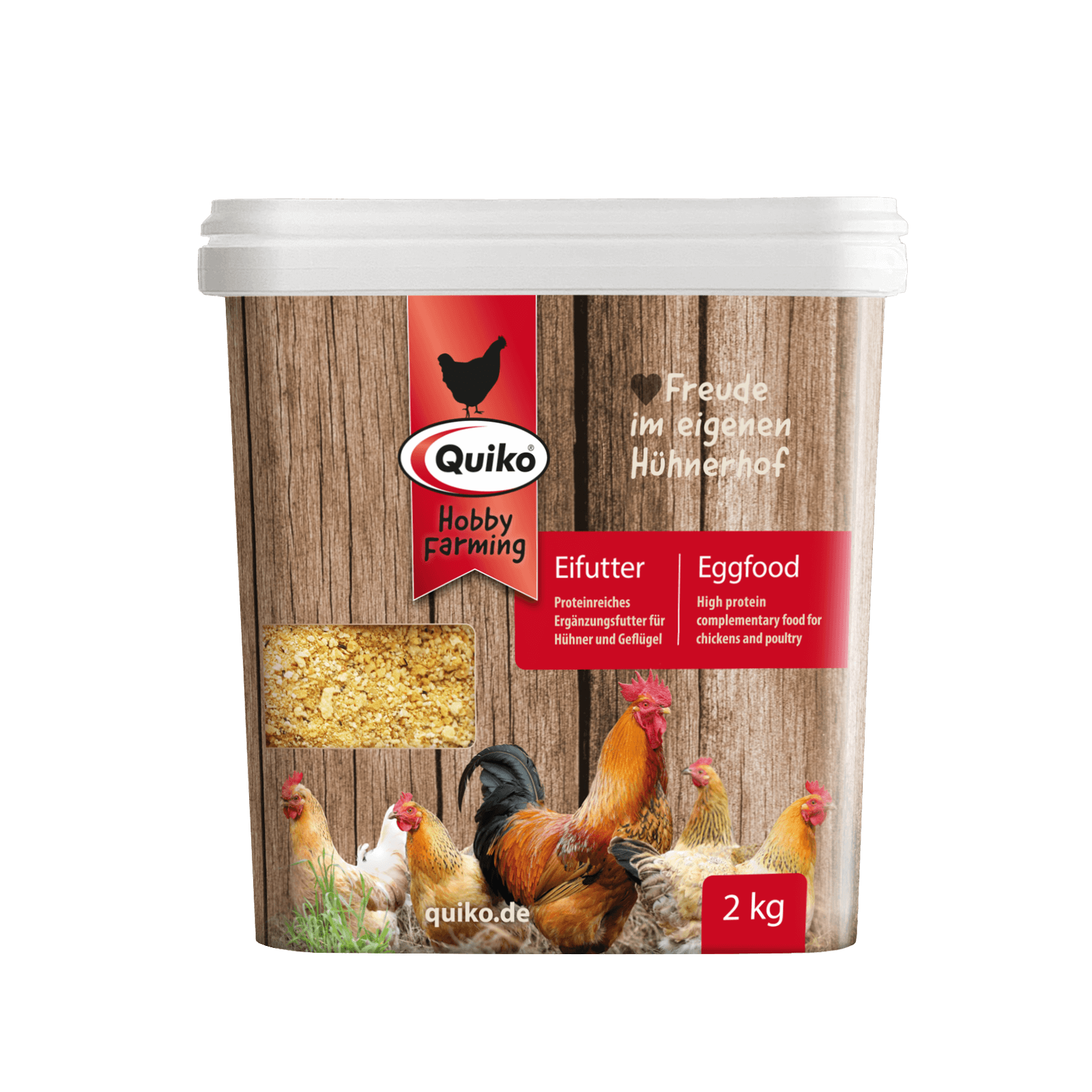Quiko Hobby Farming Eifutter - Proteinreiches Ergänzungsfutter für Hühner und Geflügel