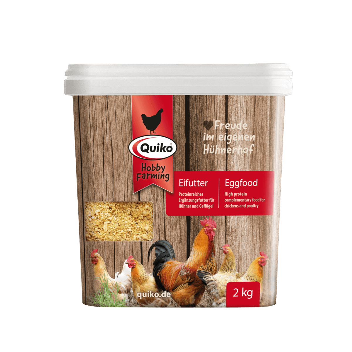 Quiko Hobby Farming – Eifutter 2 Kg – Proteinre Produktbild-Vorschau 1