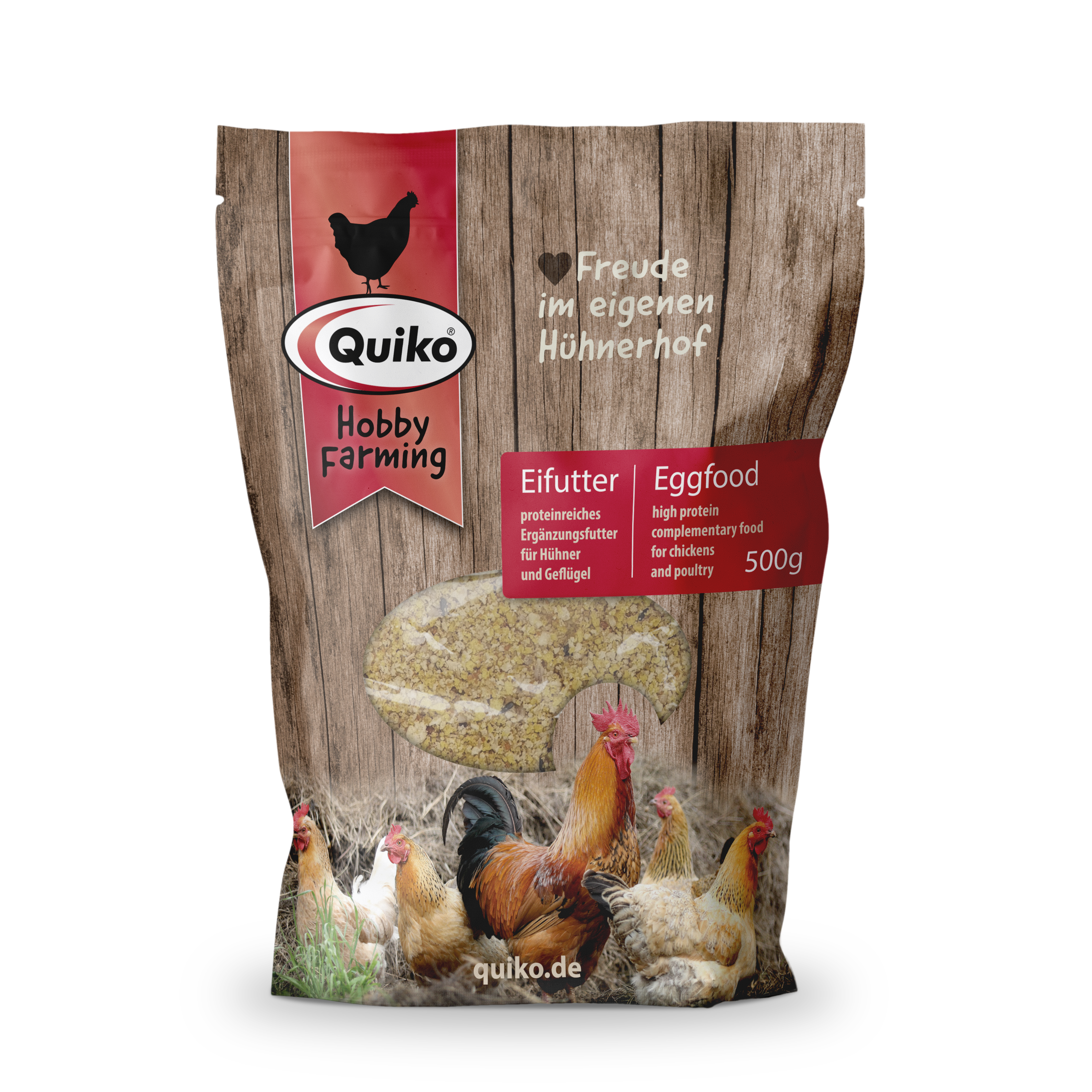 Quiko Hobby Farming Eifutter - Proteinreiches Ergänzungsfutter für Hühner und Geflügel