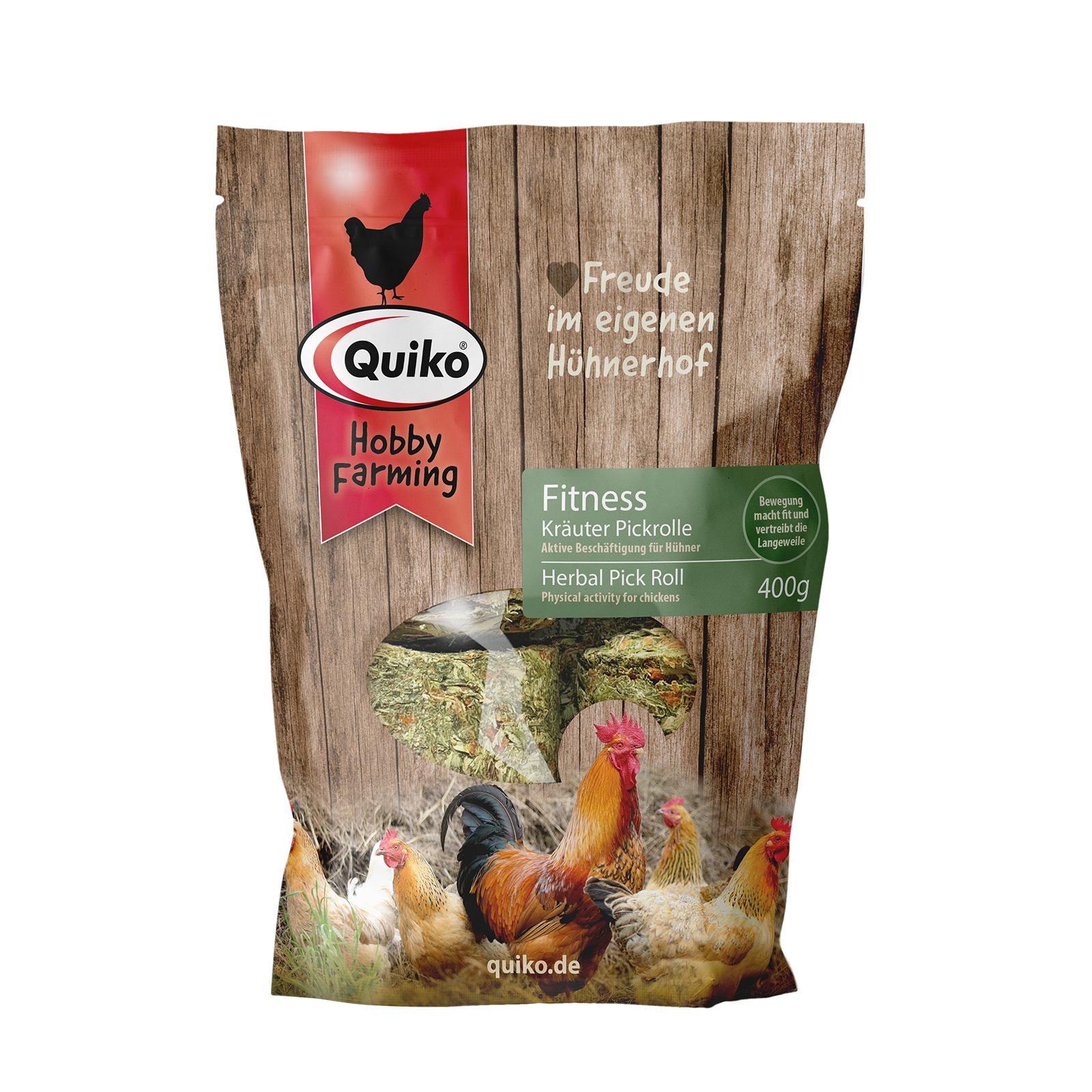 Quiko Hobby Farming Kräuter Pickrolle - Aktive Beschäftigung für Hühner