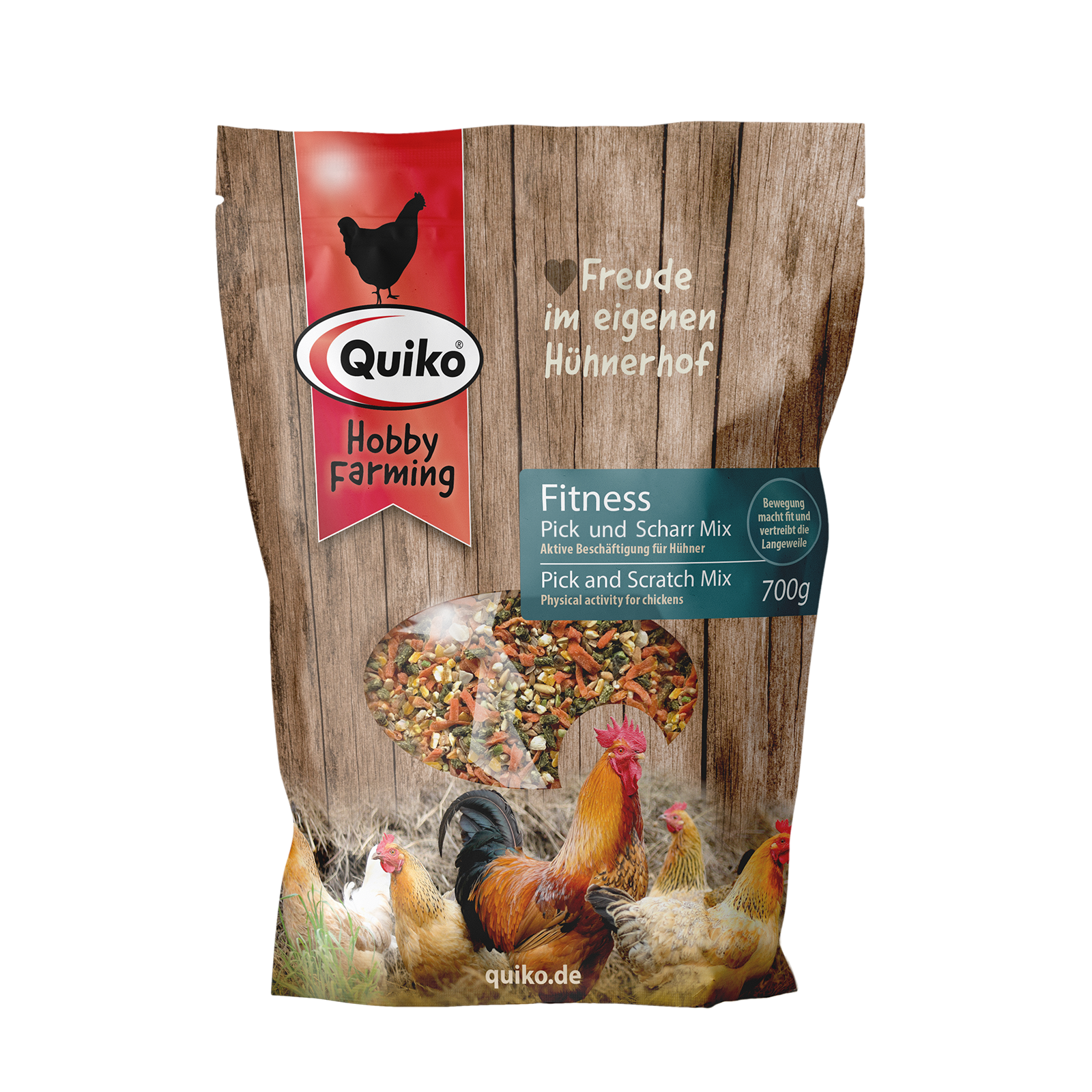Quiko Hobby Farming Pick und Scharr Mix - Aktive Beschäftigung für Hühner