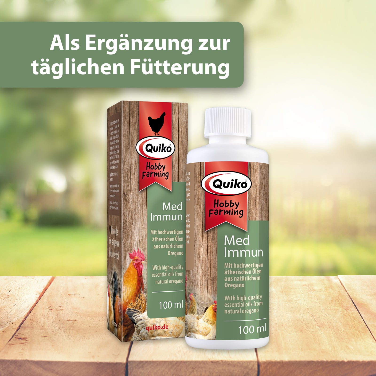 Quiko Hobby Farmin Med Immun - Als Ergänzung zur täglichen Fütterung