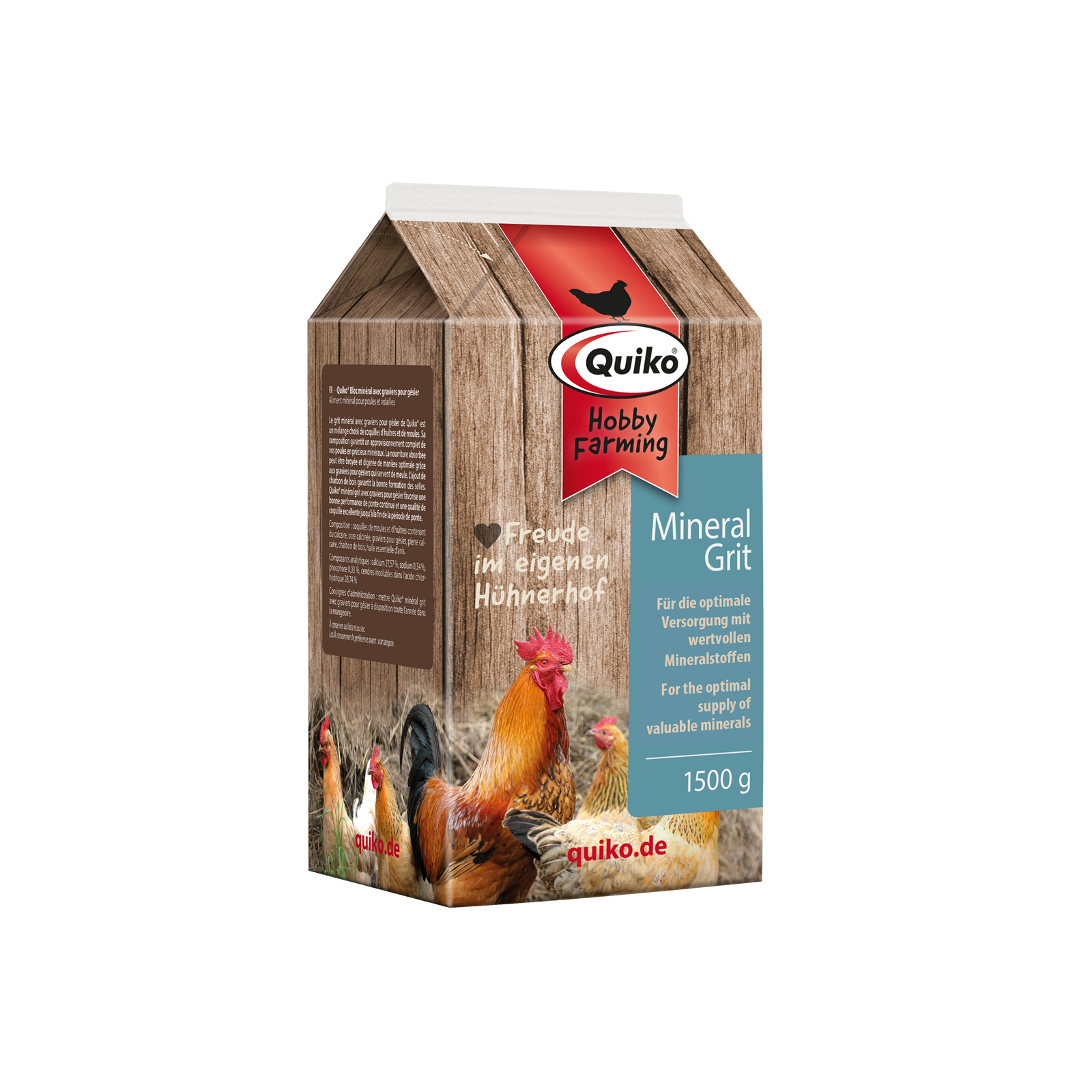 Quiko Hobby Farming Mineralgrit mit Magenkiesel - Für die optimale Versorgung mit wertvollen Mineralstoffen