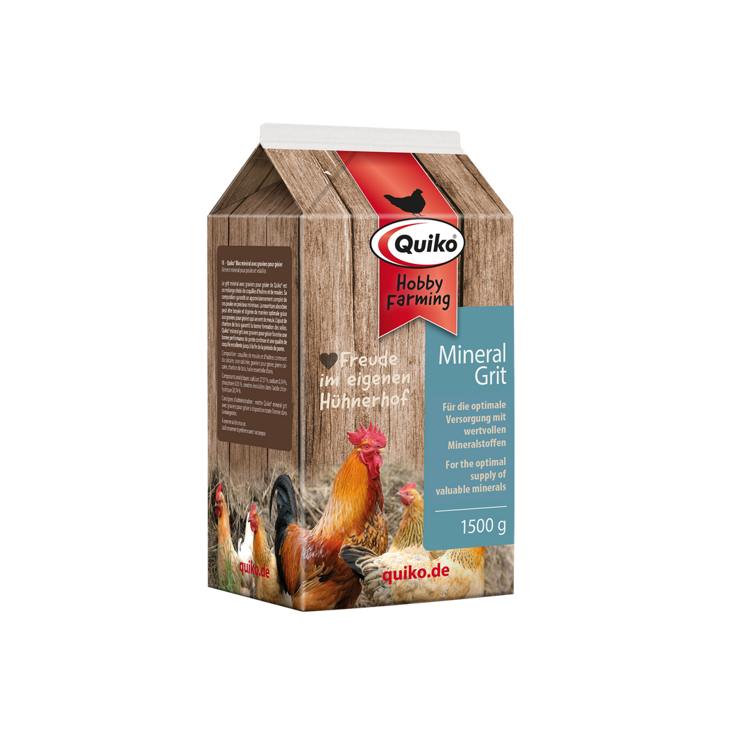Quiko Hobby Farming Mineralgrit mit Magenkiesel - Für die optimale Versorgung mit wertvollen Mineralstoffen