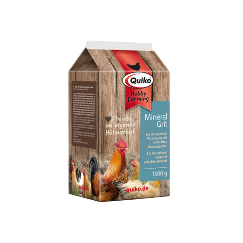 Quiko Hobby Farming Mineralgrit mit Magenkiesel - Für die optimale Versorgung mit wertvollen Mineralstoffen