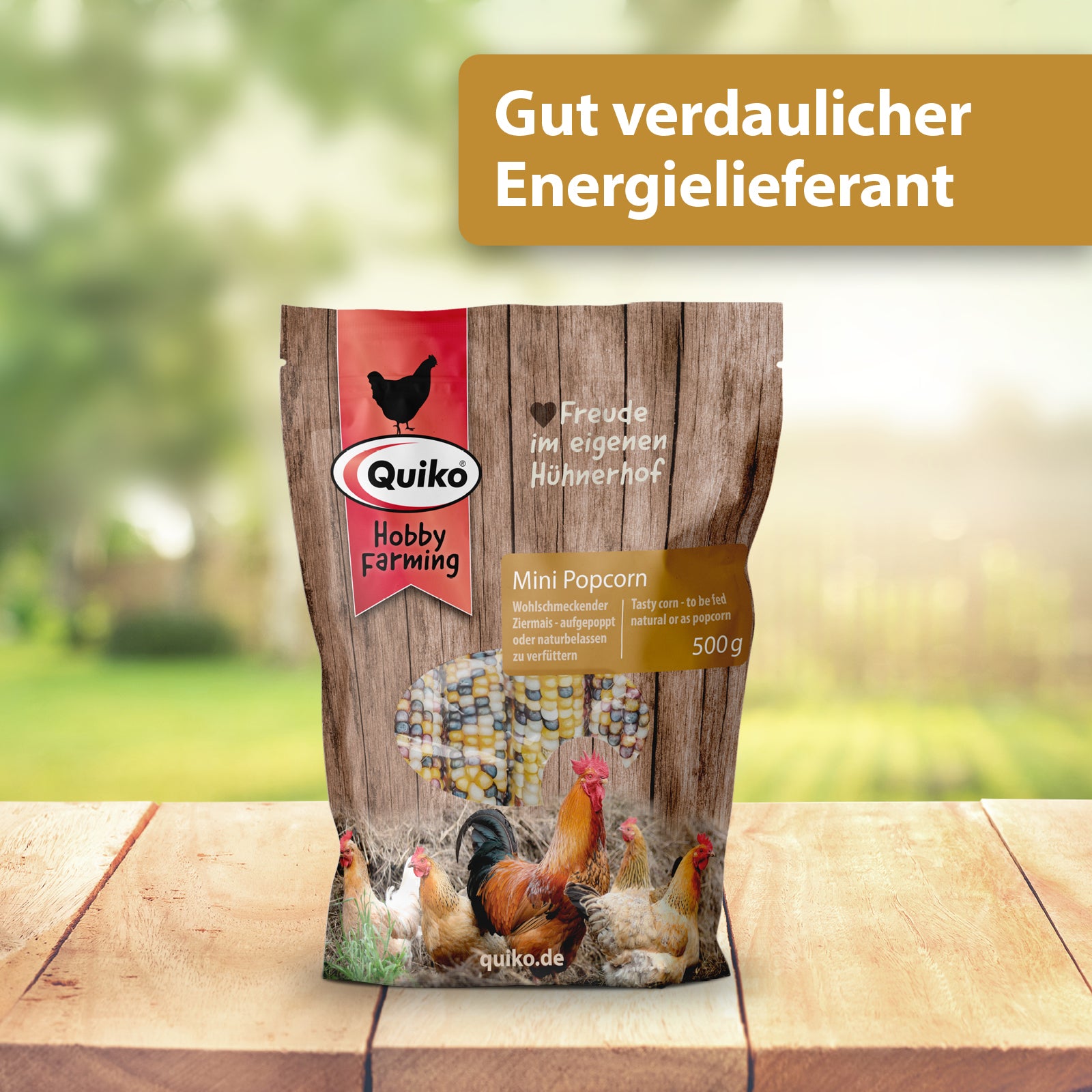 Quiko Hobby Farming Mini Popcorn - Gut verdaulicher Energielieferant
