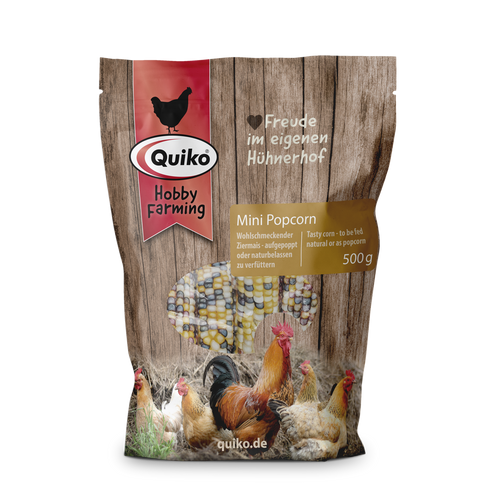 Quiko Hobby Farming Mini Popcorn  Wohlschmeckender Ziermais - Aufgepoppt oder naturbelassen