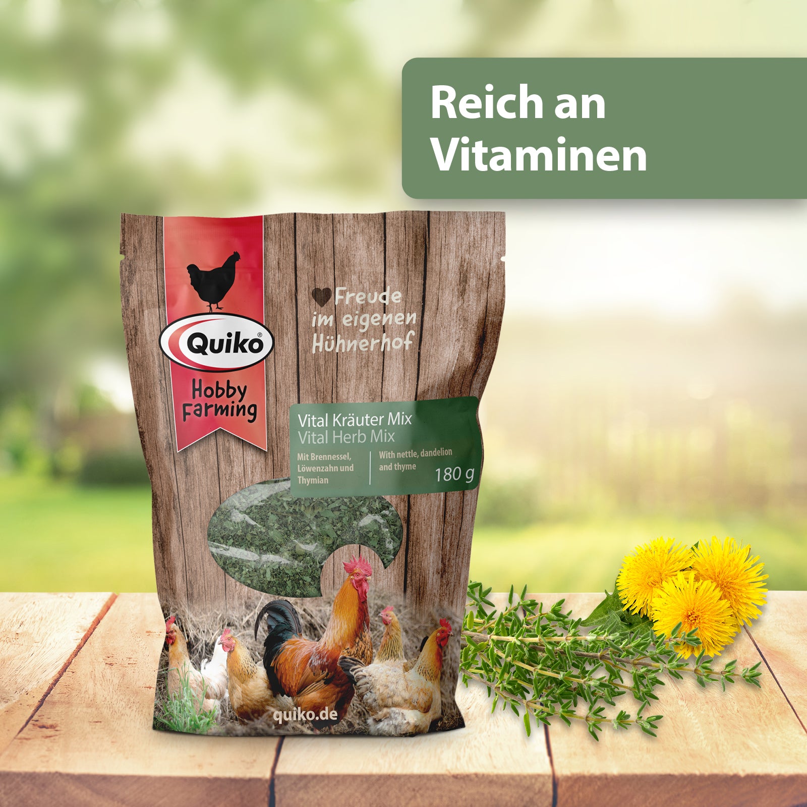 Quiko Hobby Farmin Vital Kräuter Mix - Reich an Vitaminen