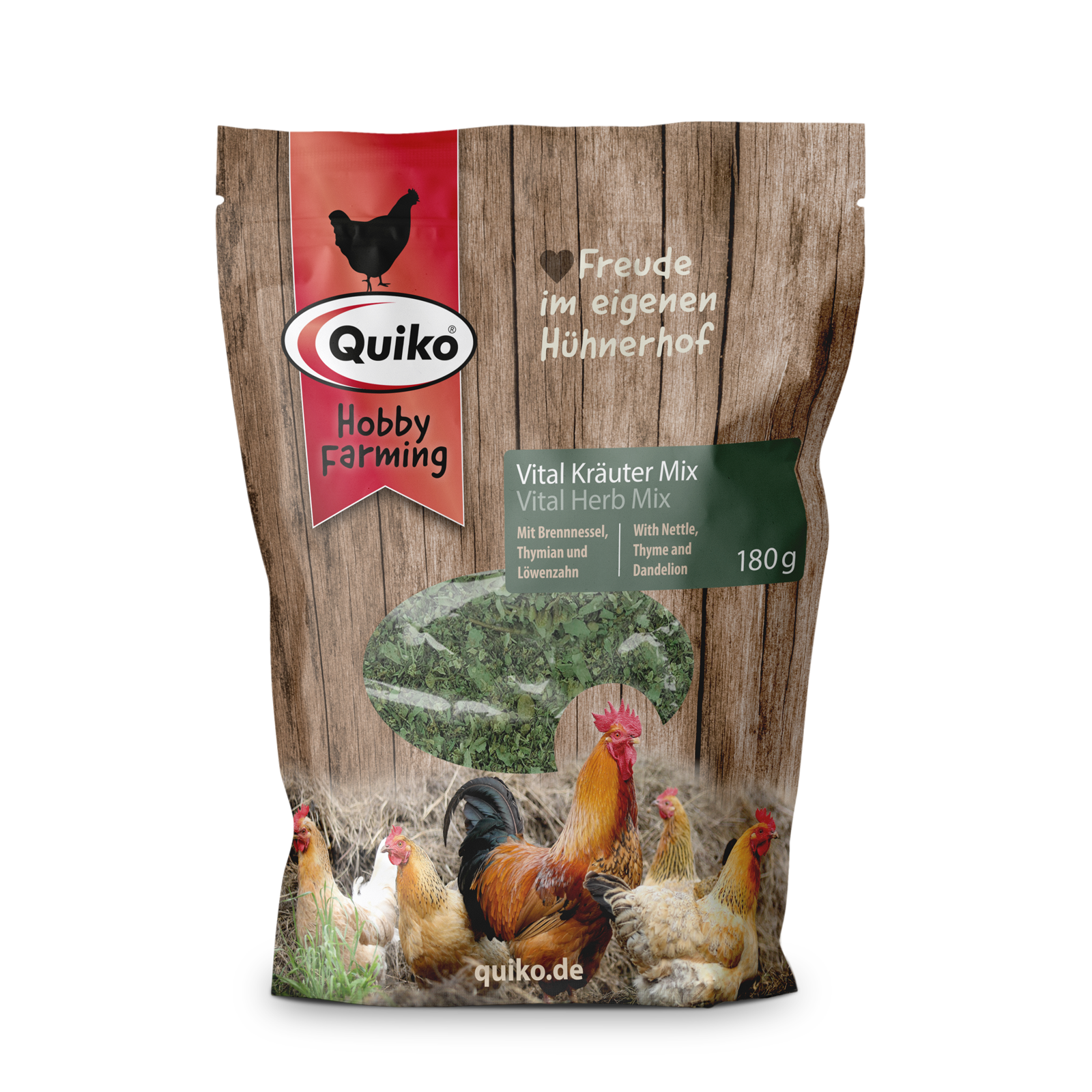 Quiko Hobby Farmin Vital Kräuter Mix - Mit Brennessel, Thymian und Löwenzahn