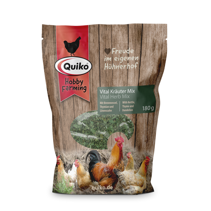 Quiko Hobby Farmin Vital Kräuter Mix - Mit Brennessel, Thymian und Löwenzahn