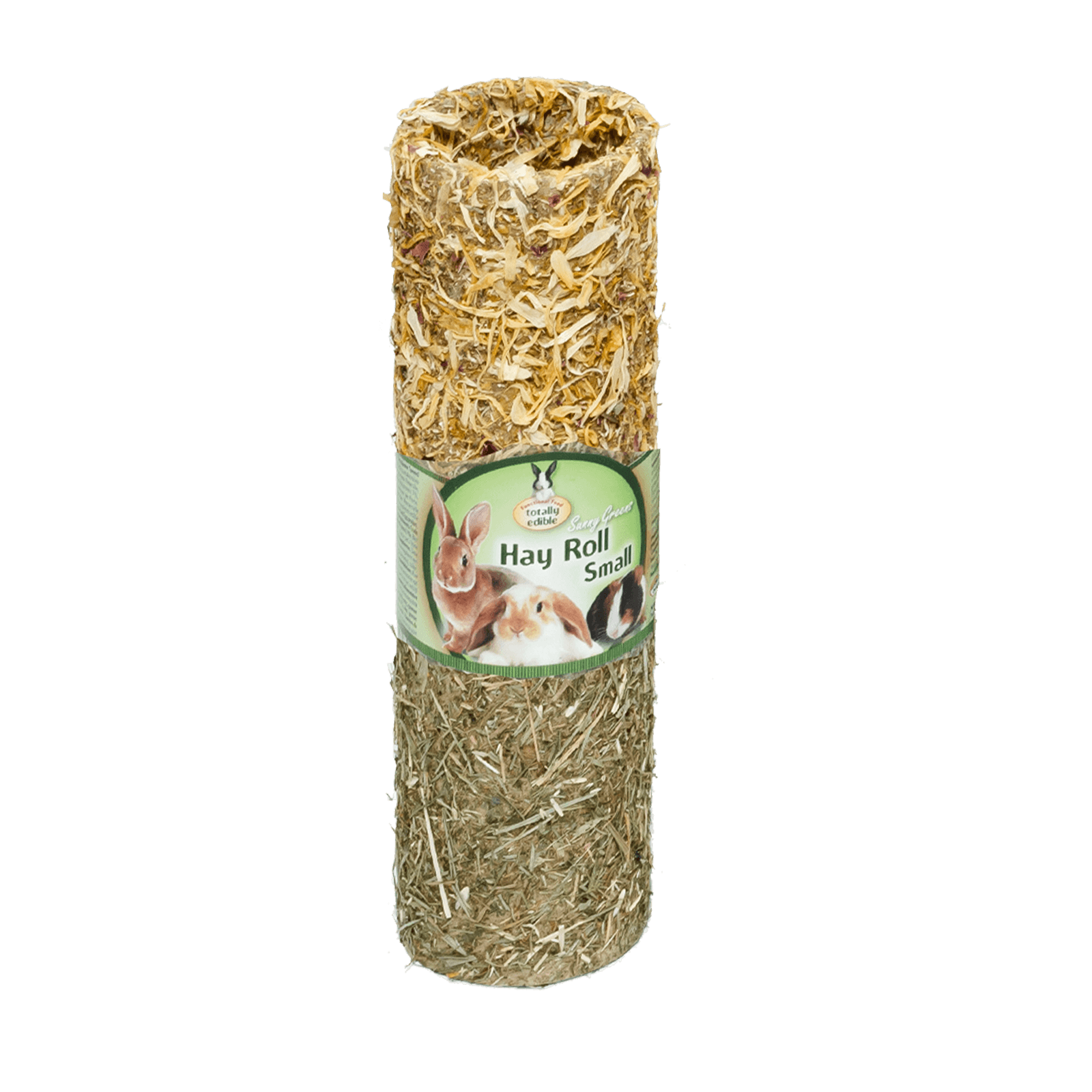 Quiko Sunny Greens Hay Roll: Heurolle zum Knabbern und Spielen für Kleintiere