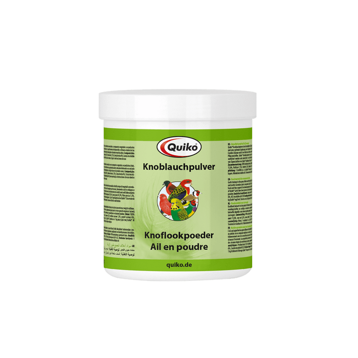 Quiko garlic powder - Optimal supplement to daily feed for Pet birds