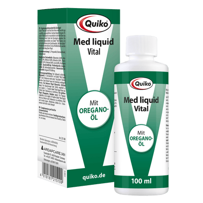Quiko Med liquid: Mit hochwertigem Oregano-Öl für Ziervögel