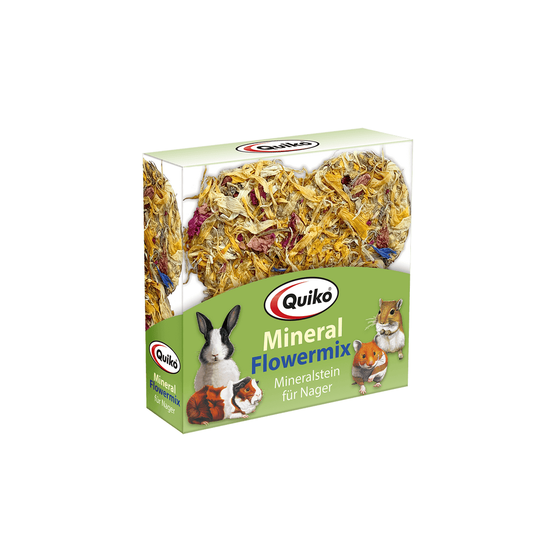 Quiko Mineral Flowermix: Knabberstein für Nager