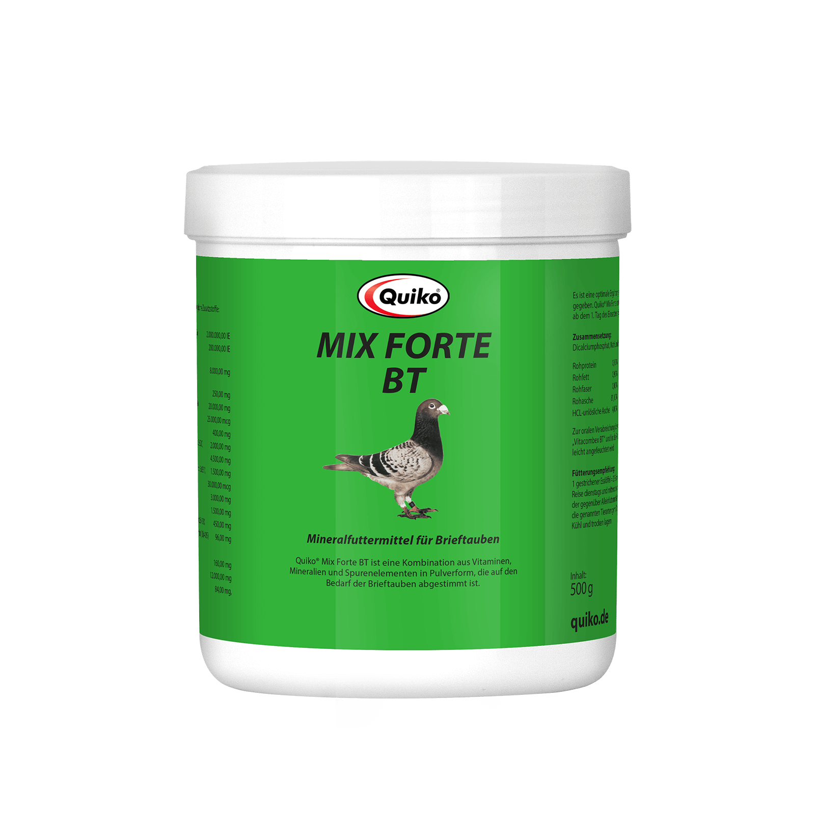 Quiko Mix Forte Bt: Mineralfuttermittel für Brieftauben
