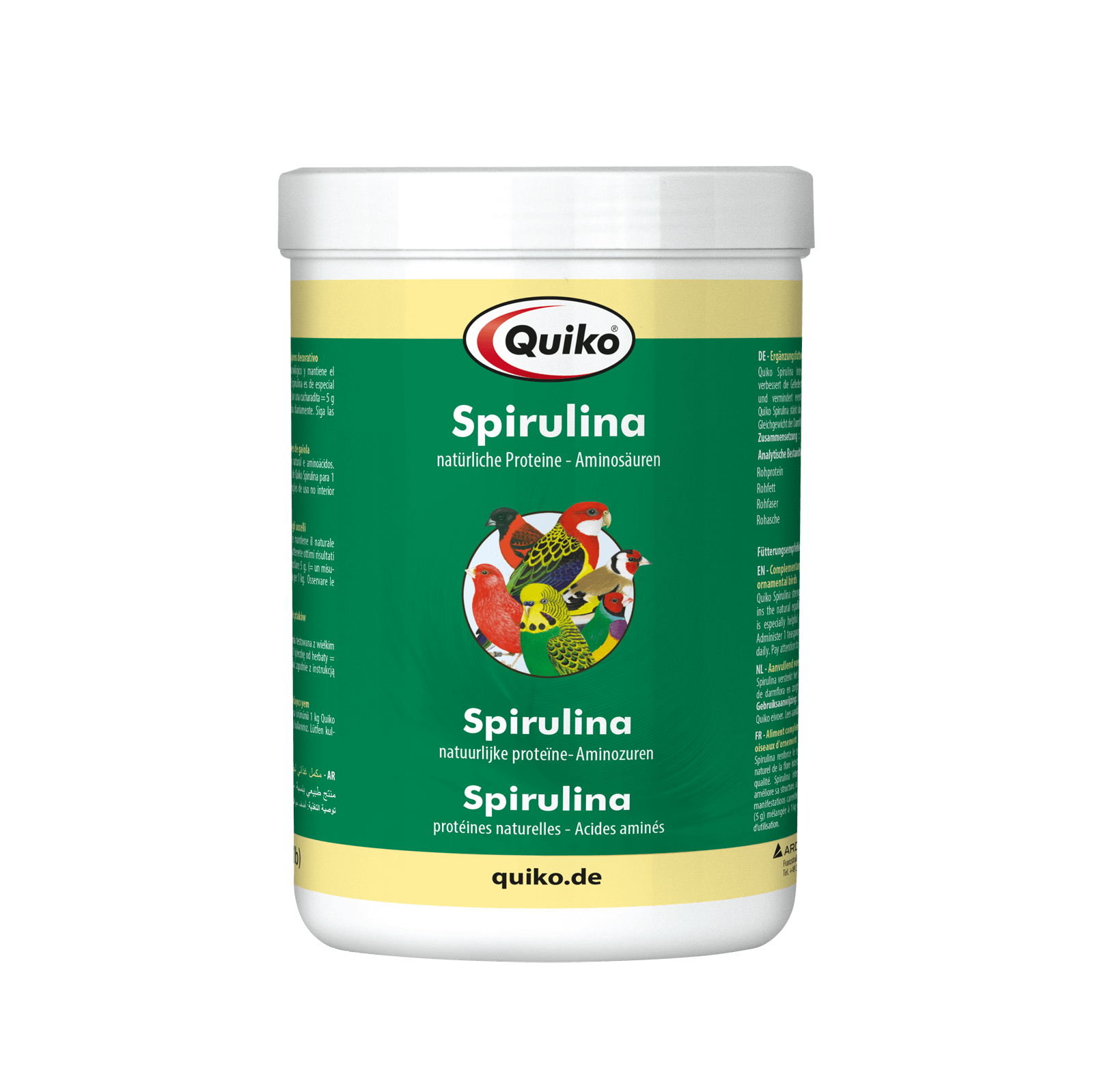 Quiko Spirulina: Proteinreiches Einzelfutter für Ziervögel