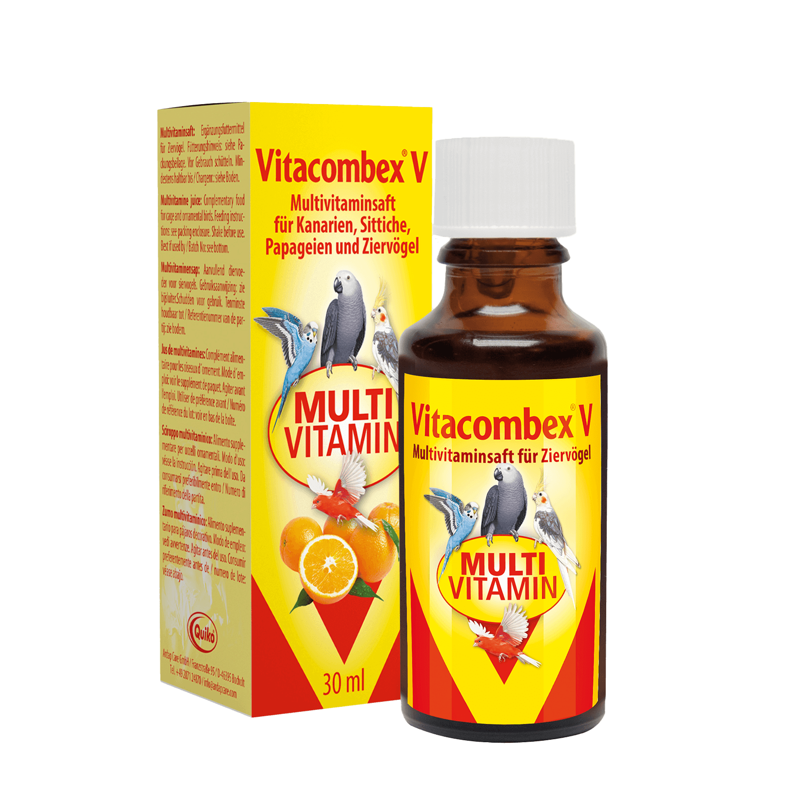 Quiko Vitacombex V: Multivitaminsaft für Ziervögel
