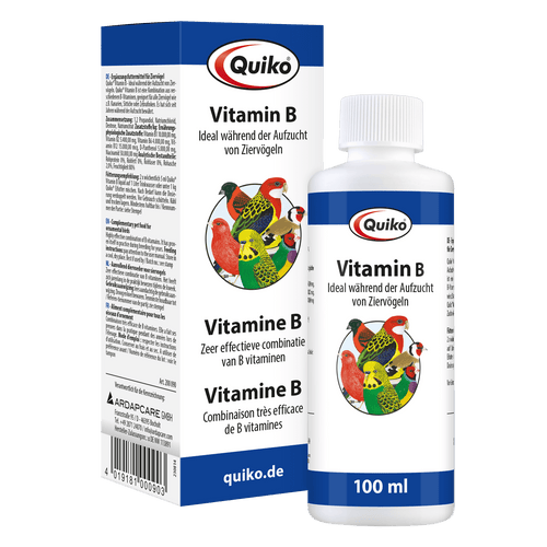 Quiko Vitamin B liquid: Ideal während der Aufzucht von Ziervögeln