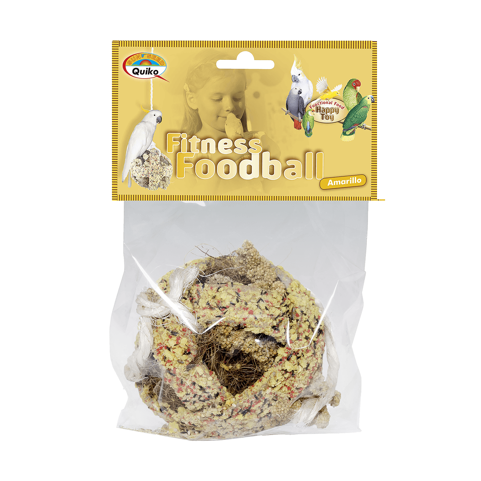 Quiko Fitness Foodball: Snack und Spielspaß für alle Ziervögel
