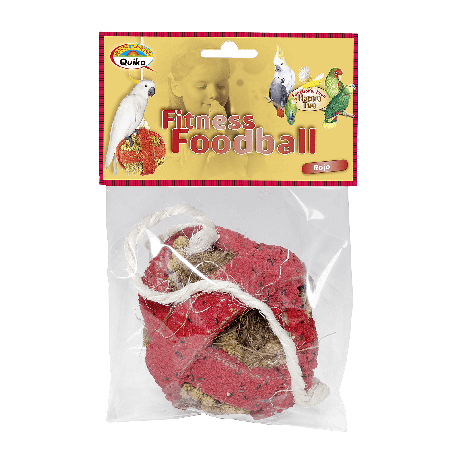 Quiko Fitness Foodball: Snack und Spielspaß für alle Ziervögel