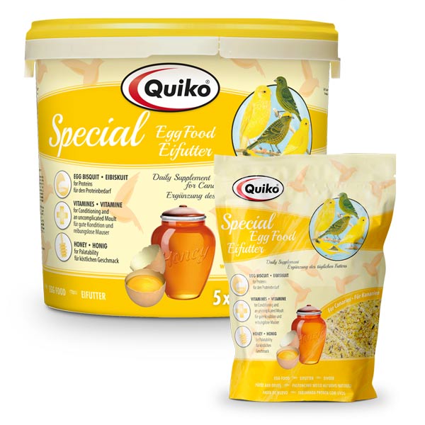 Quiko Special Eifutter: Kraft und Aufzuchtfutter für Kanarien und Positurkanarien