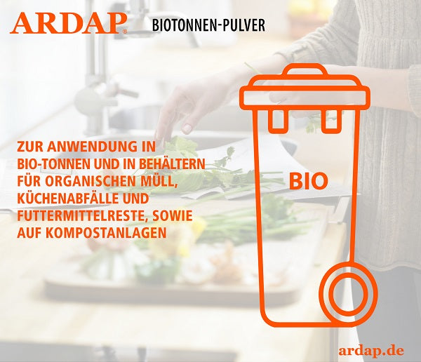 ARDAP Organic Bin Powder  Info 01