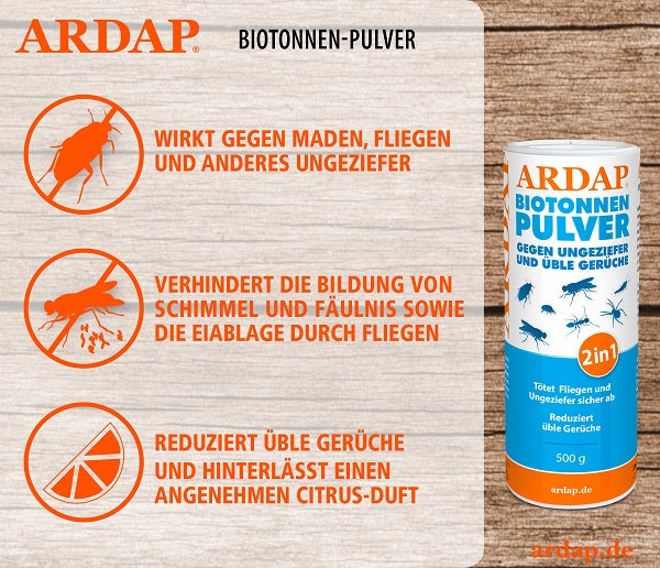 ARDAP Organic Bin Powder  Info 03